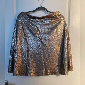 Gold Ann Taylor sequins skirt